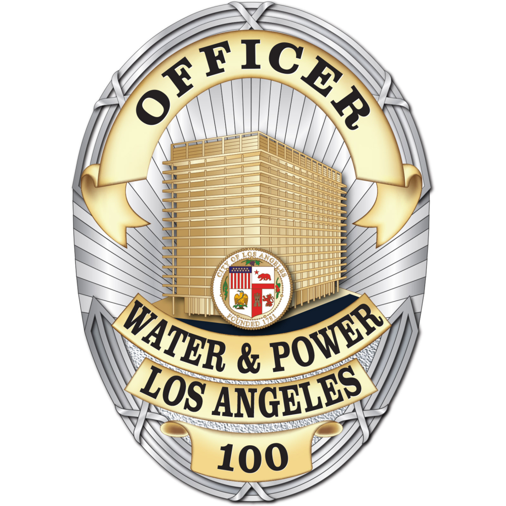 LA Water & Power custom badge